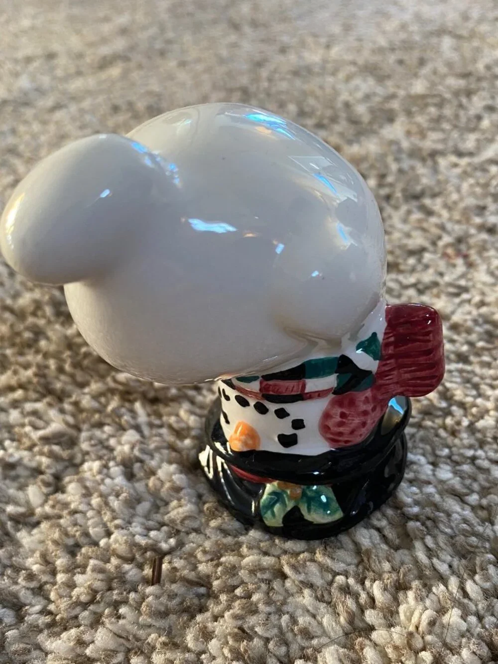 Vintage 1978 Fitz and Floyd Snowman Tumblers Christmas Set of 3 Collectibles